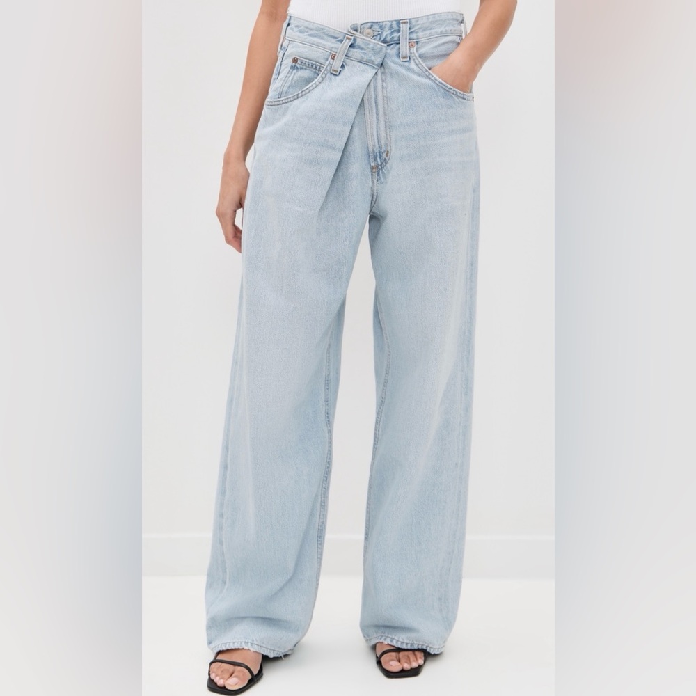 NWT AGOLDE Vana Fold Jeans in Spark